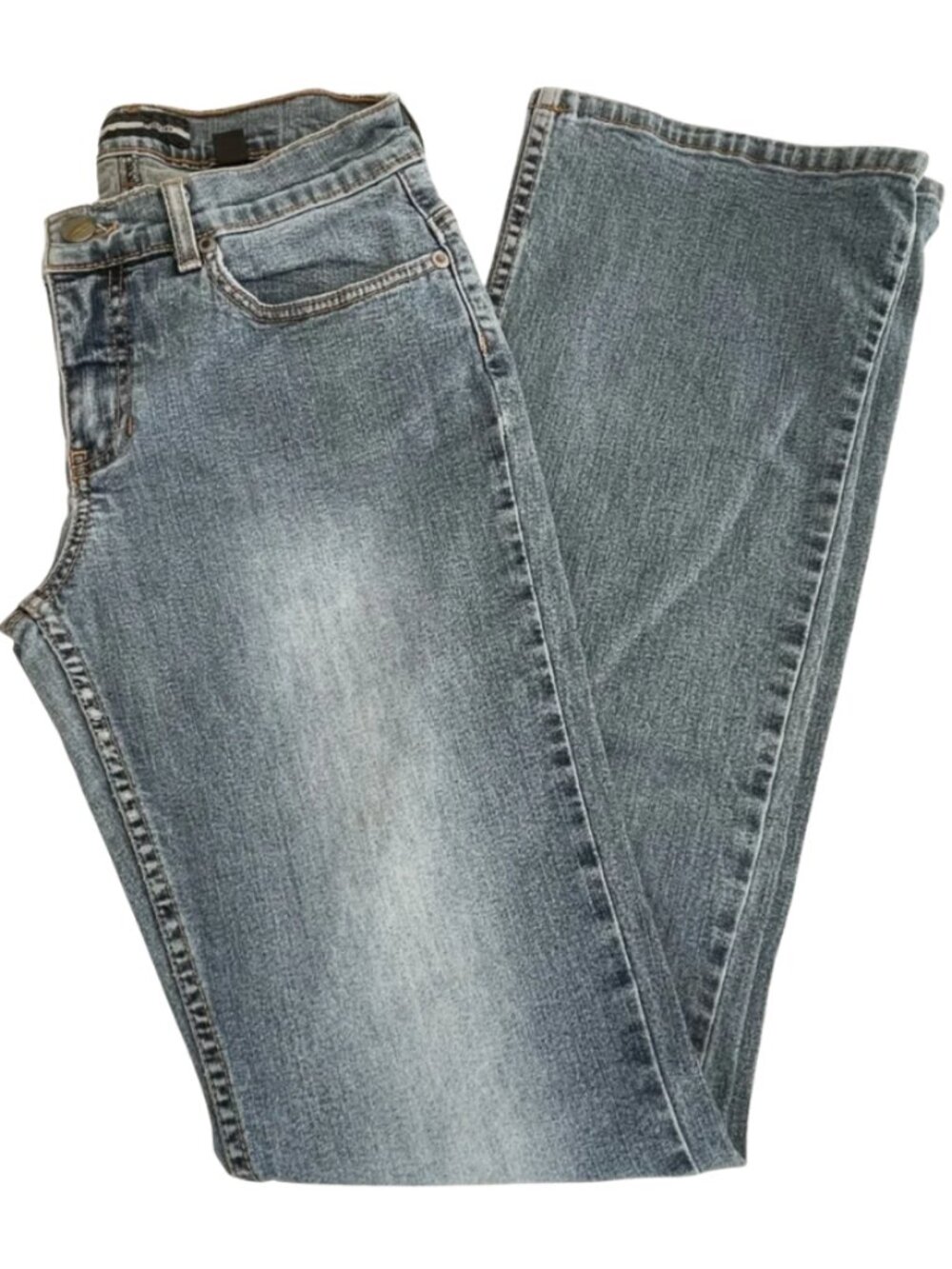 Vintage Bebe Y2K Bootcut Jeans Womens Size 28 Low Rise Blue Denim 2000s
